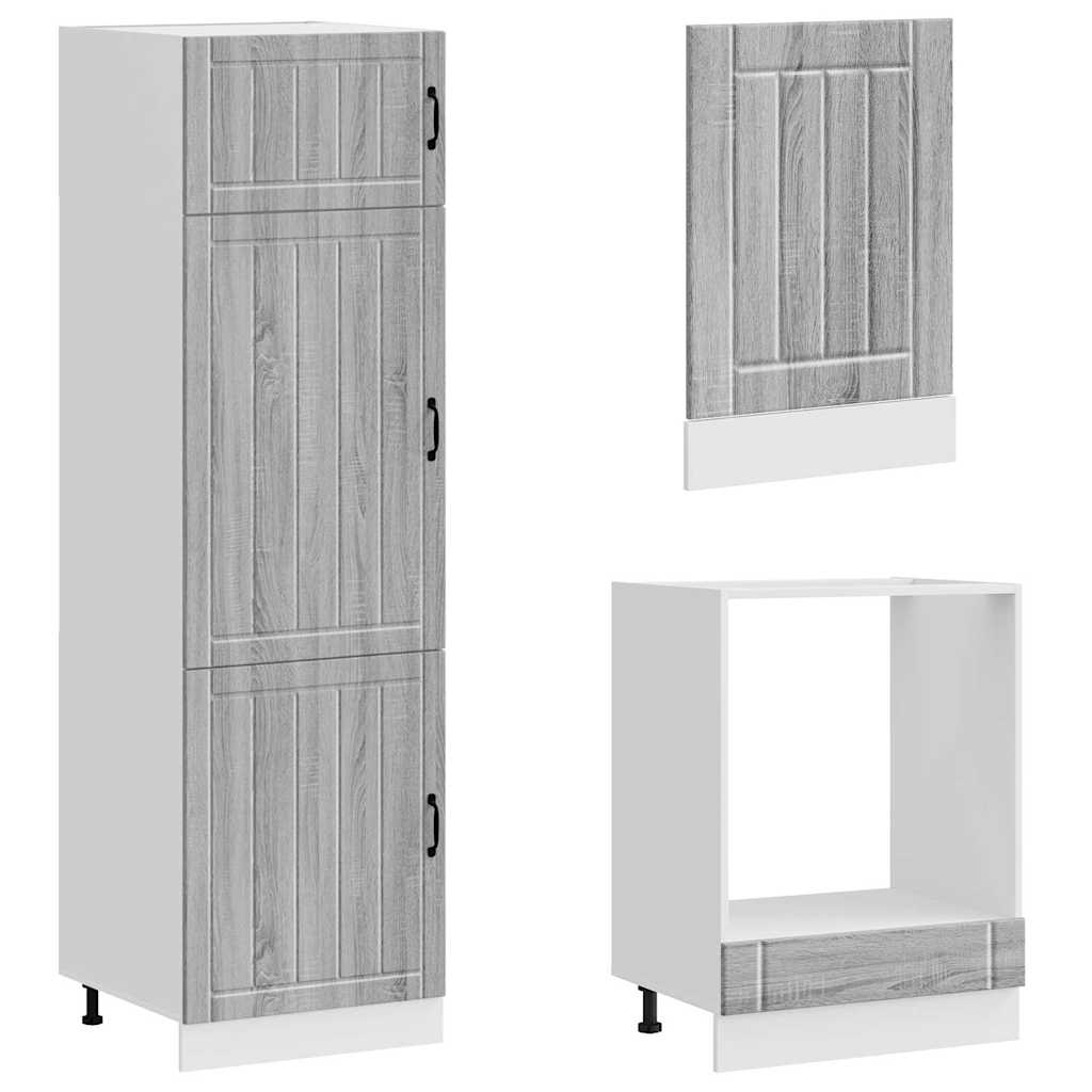vidaXL 7 Piece Kitchen Cabinet Set "Lucca" Grey Sonoma Engineered Wood 5