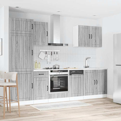 vidaXL 7 Piece Kitchen Cabinet Set "Lucca" Grey Sonoma Engineered Wood 1