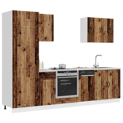vidaXL 7 Piece Kitchen Cabinet Set "Lucca" Old Wood Engineered Wood 3
