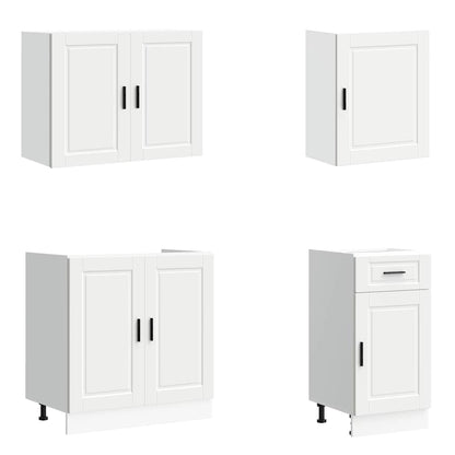 vidaXL 7 Piece Kitchen Cabinet Set "Porto" White Engineered Wood 4