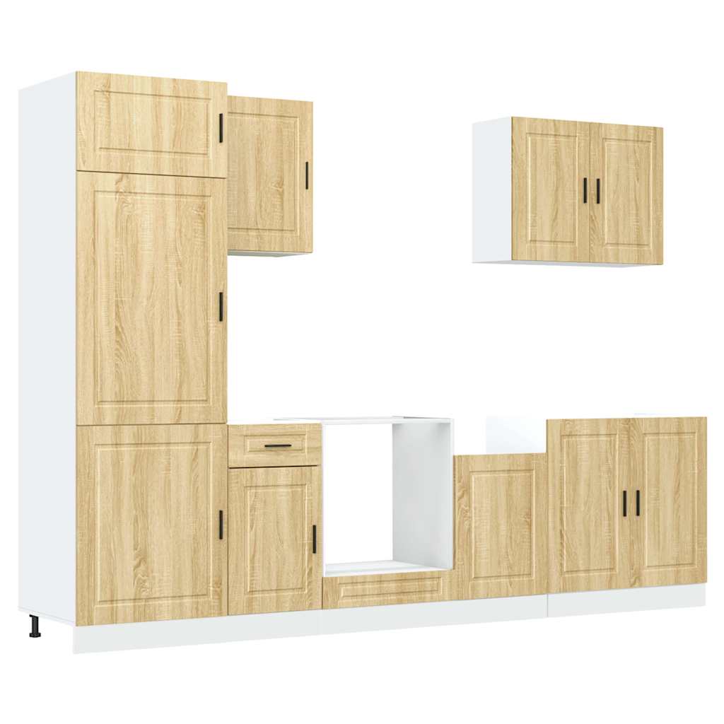 vidaXL 7 Piece Kitchen Cabinet Set "Porto" Sonoma Oak Engineered Wood 2