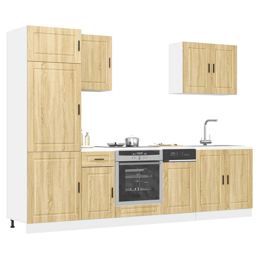 vidaXL 7 Piece Kitchen Cabinet Set "Porto" Sonoma Oak Engineered Wood 1