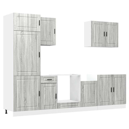 vidaXL 7 Piece Kitchen Cabinet Set "Porto" Grey Sonoma Engineered Wood 2