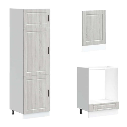 vidaXL 7 Piece Kitchen Cabinet Set "Porto" Grey Sonoma Engineered Wood 5