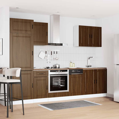 vidaXL 7 Piece Kitchen Cabinet Set "Porto" Brown Oak Engineered Wood 3