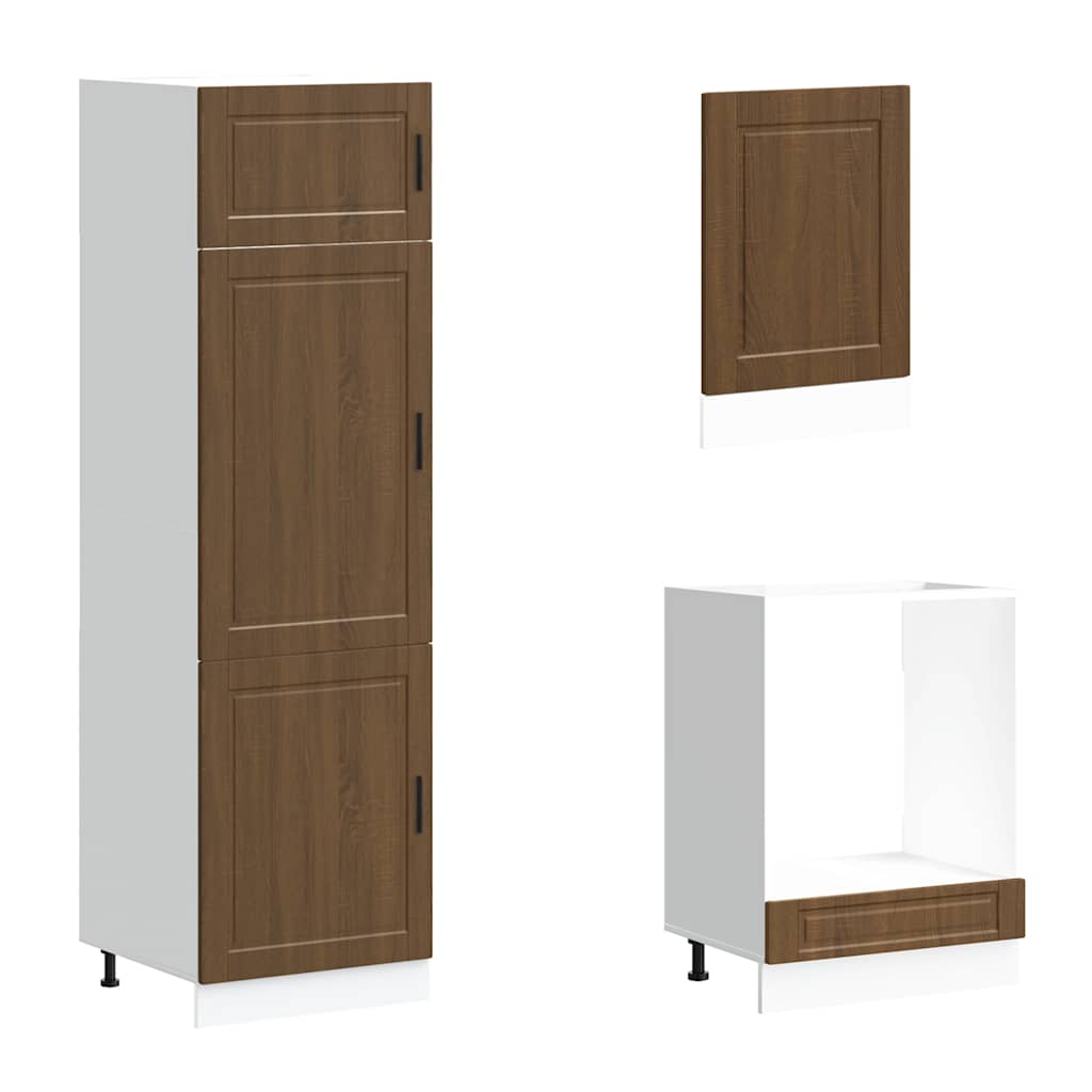vidaXL 7 Piece Kitchen Cabinet Set "Porto" Brown Oak Engineered Wood 5
