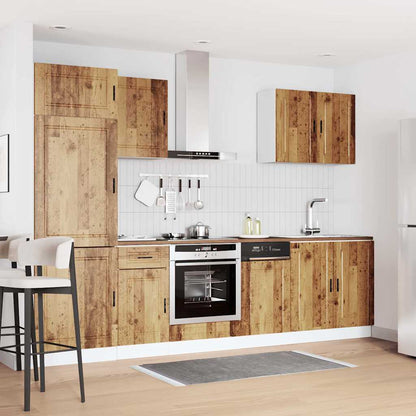 vidaXL 7 Piece Kitchen Cabinet Set "Porto" Old Wood Engineered Wood 3