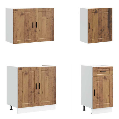 vidaXL 7 Piece Kitchen Cabinet Set "Porto" Old Wood Engineered Wood 4