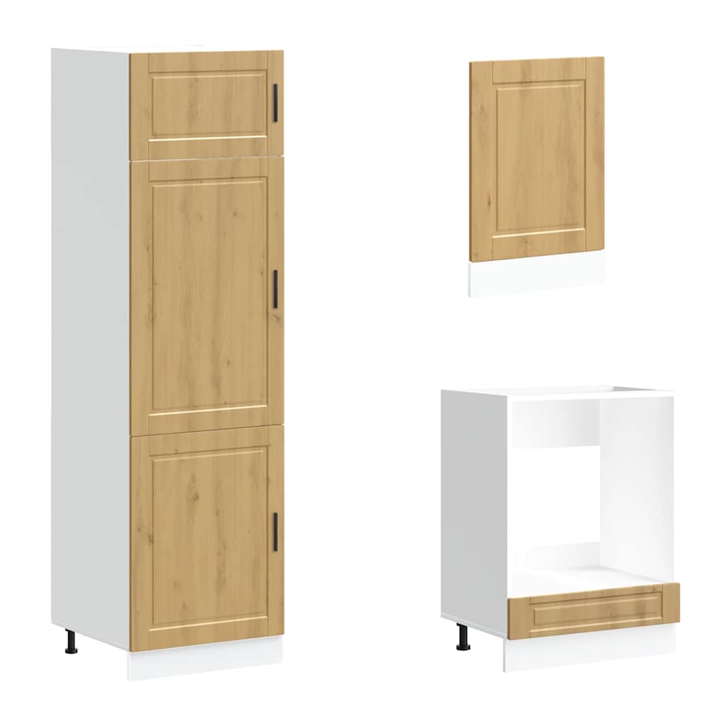 vidaXL 7 Piece Kitchen Cabinet Set "Kalmar" Artisan Oak Engineered Wood 5