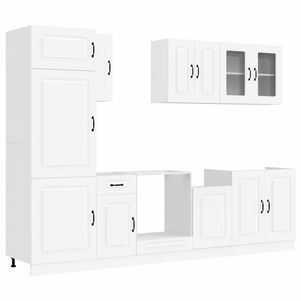 vidaXL 8 Piece Kitchen Cabinet Set "Kalmar" White Engineered Wood 2