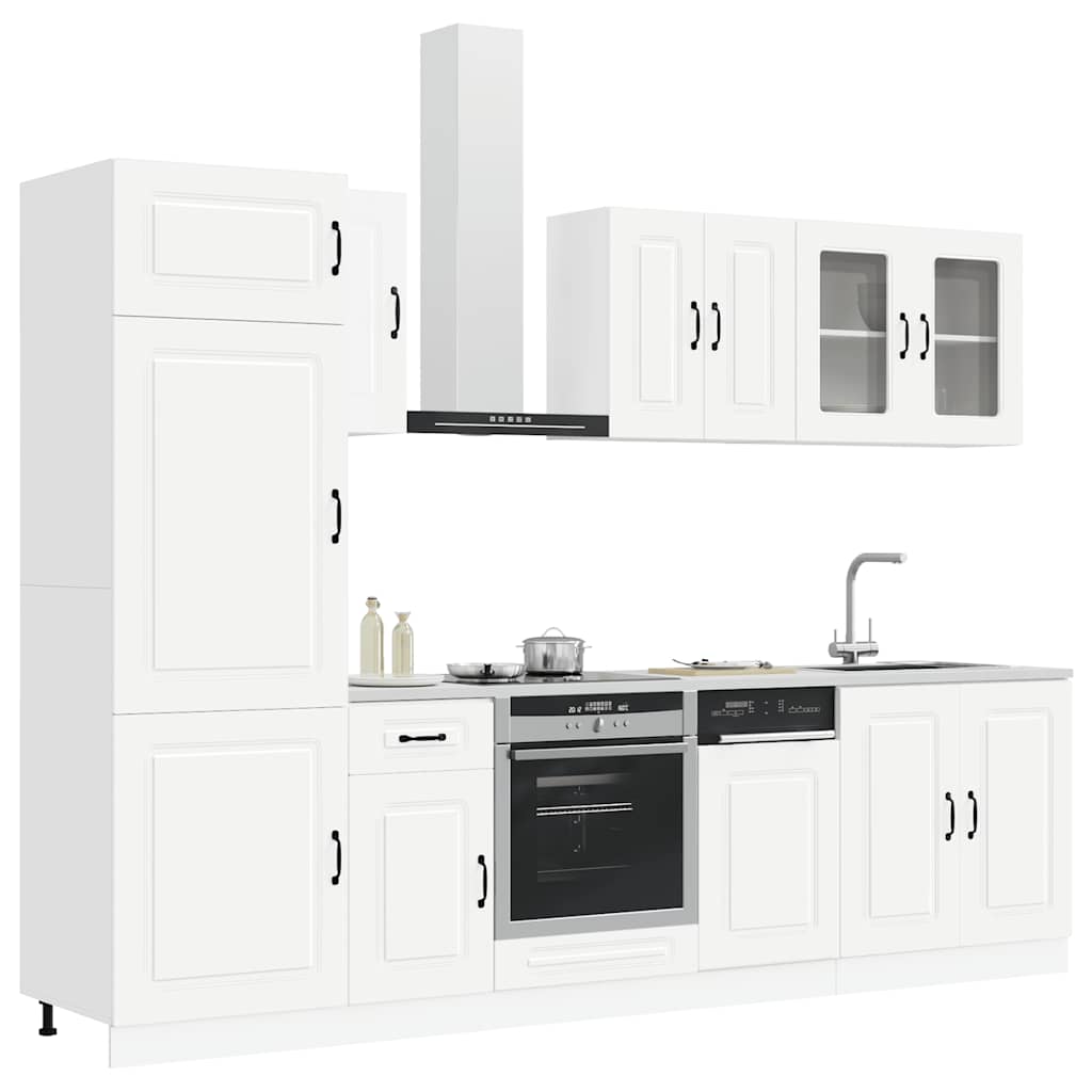 vidaXL 8 Piece Kitchen Cabinet Set "Kalmar" White Engineered Wood 3