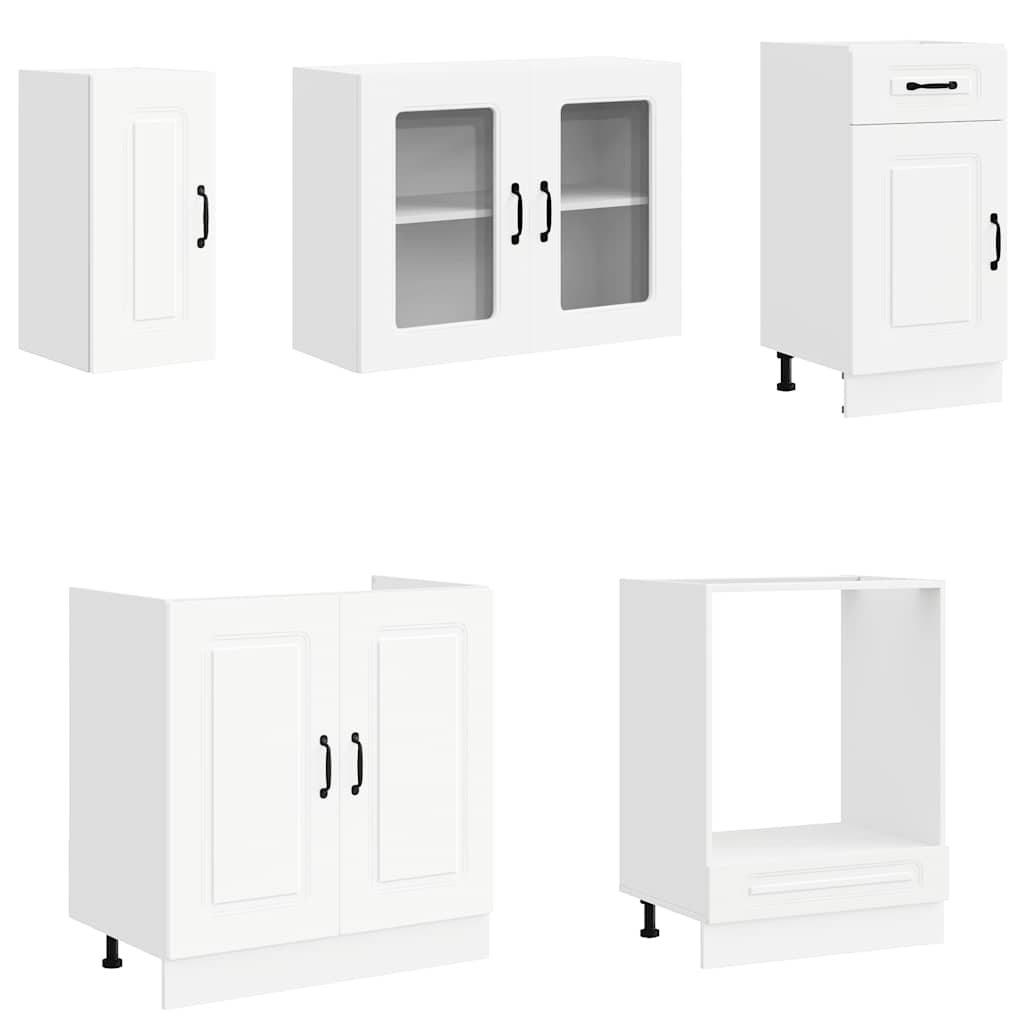 vidaXL 8 Piece Kitchen Cabinet Set "Kalmar" White Engineered Wood 4