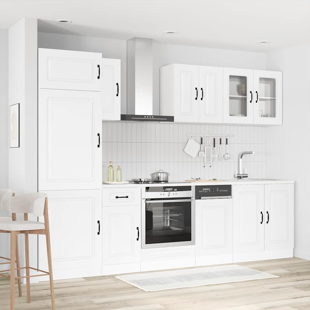 vidaXL 8 Piece Kitchen Cabinet Set "Kalmar" White Engineered Wood 1