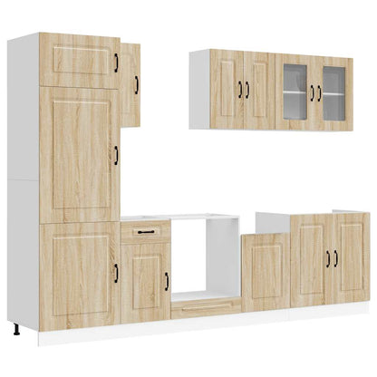 vidaXL 8 Piece Kitchen Cabinet Set "Kalmar" Sonoma Oak Engineered Wood 2