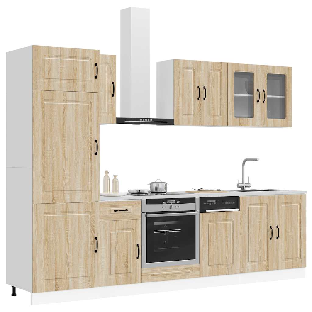 vidaXL 8 Piece Kitchen Cabinet Set "Kalmar" Sonoma Oak Engineered Wood 3