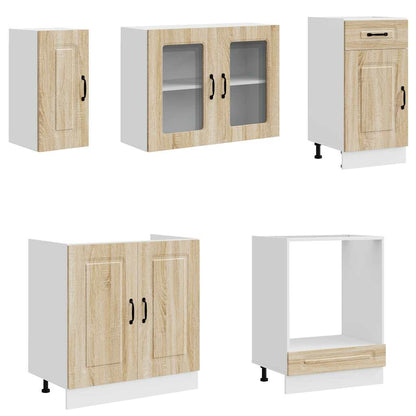 vidaXL 8 Piece Kitchen Cabinet Set "Kalmar" Sonoma Oak Engineered Wood 4