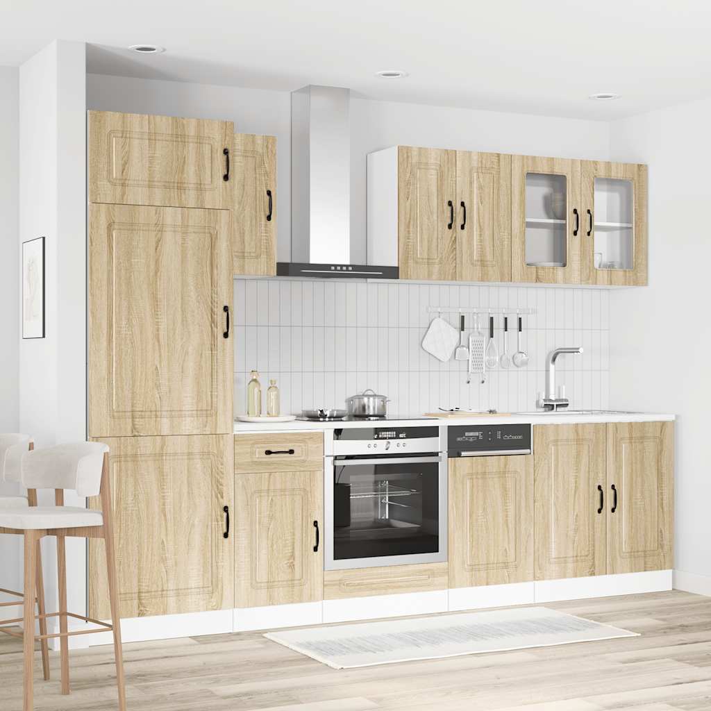 vidaXL 8 Piece Kitchen Cabinet Set "Kalmar" Sonoma Oak Engineered Wood 1