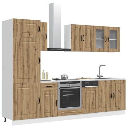 vidaXL 8 Piece Kitchen Cabinet Set "Kalmar" Artisan Oak Engineered Wood 3