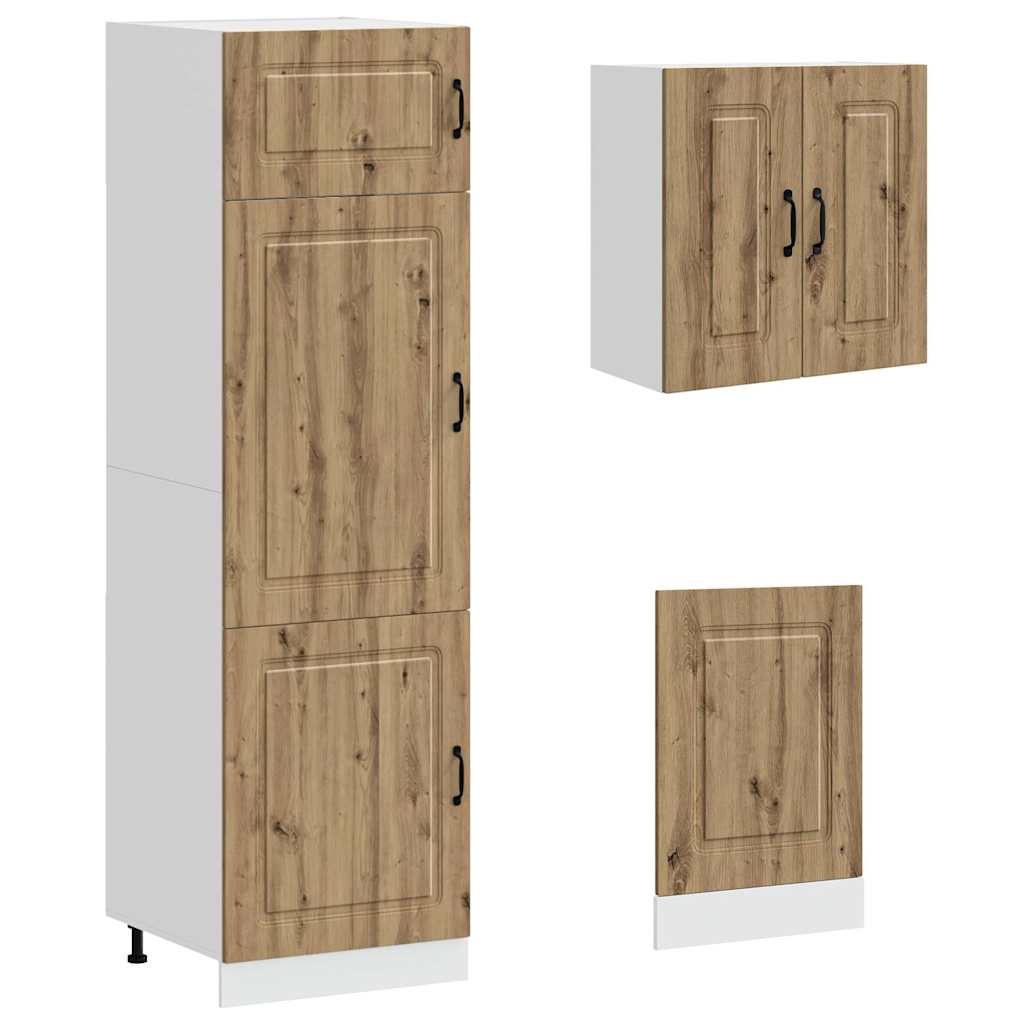 vidaXL 8 Piece Kitchen Cabinet Set "Kalmar" Artisan Oak Engineered Wood 5