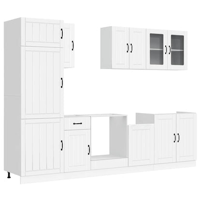 vidaXL 8 Piece Kitchen Cabinet Set "Lucca" White Engineered Wood 2
