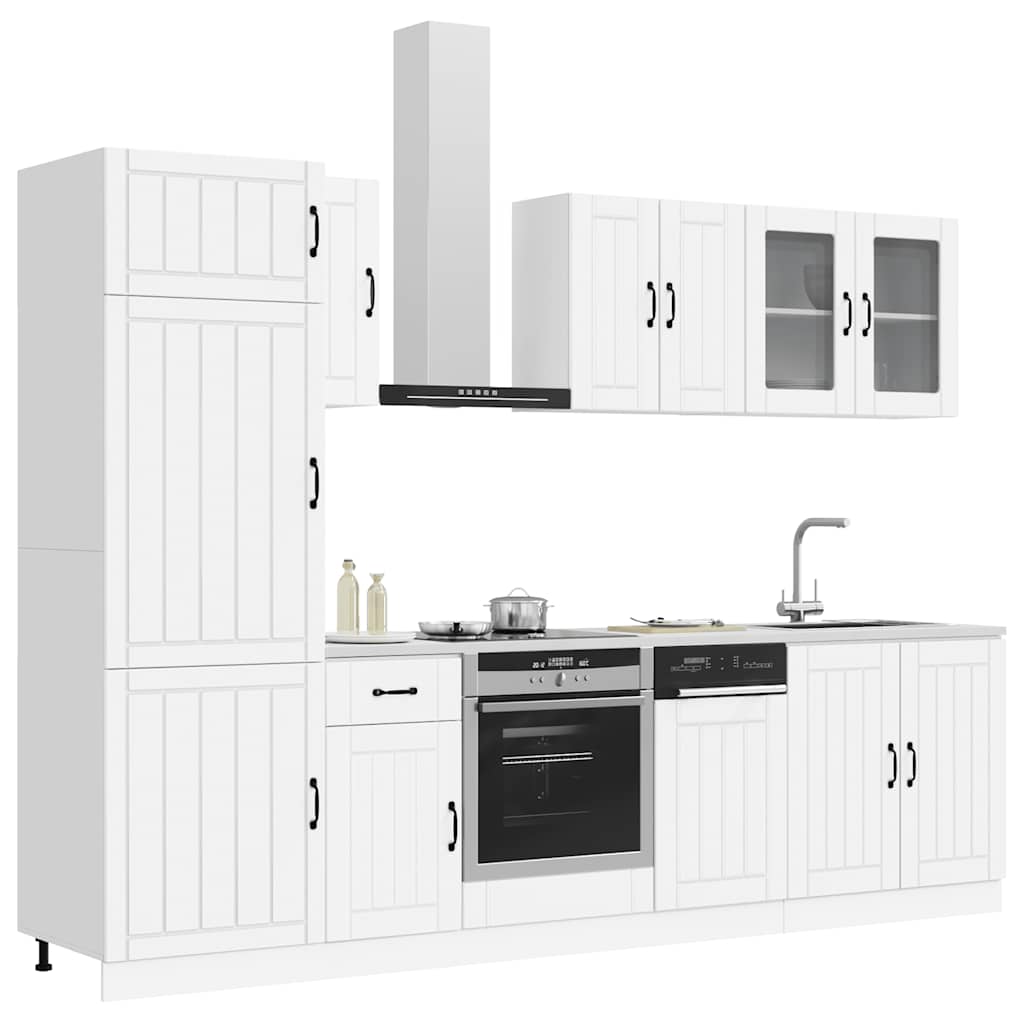 vidaXL 8 Piece Kitchen Cabinet Set "Lucca" White Engineered Wood 3