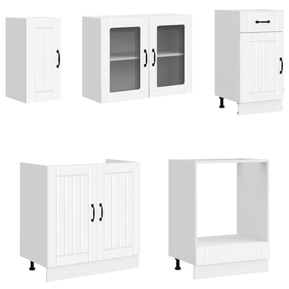 vidaXL 8 Piece Kitchen Cabinet Set "Lucca" White Engineered Wood 4