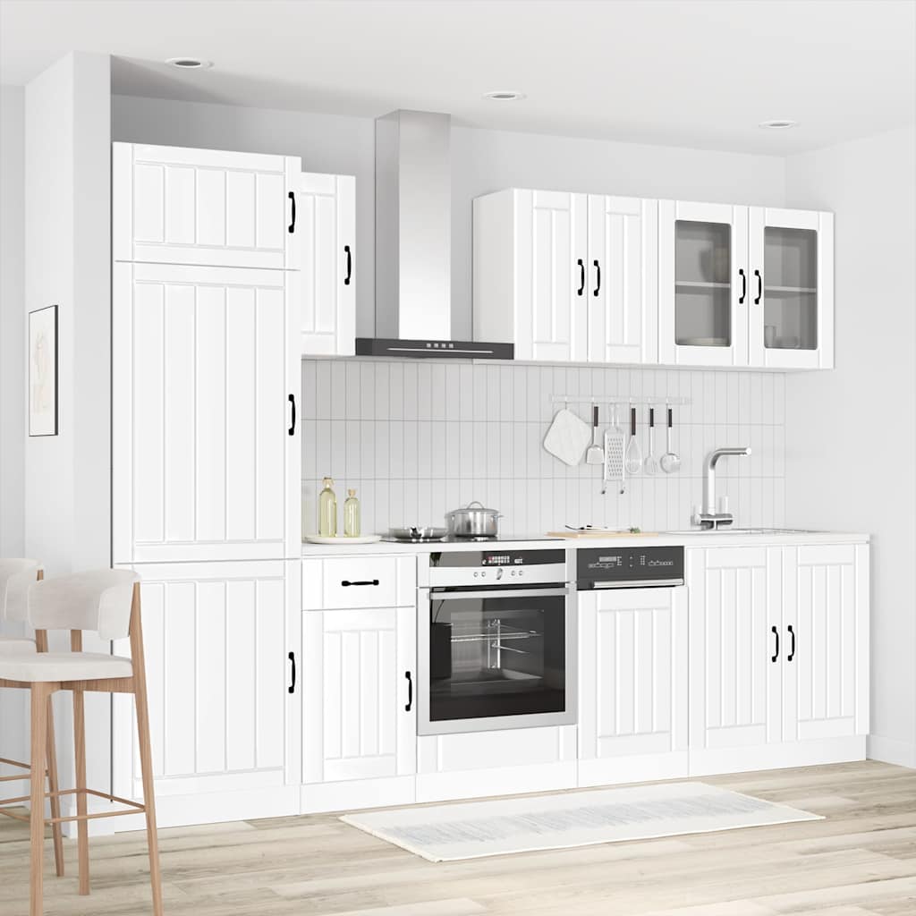 vidaXL 8 Piece Kitchen Cabinet Set "Lucca" White Engineered Wood 1
