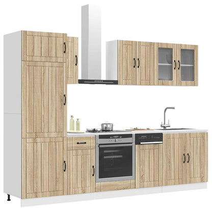 8 Piece Kitchen Cabinet Set "Lucca" Engineered Wood Sonoma oak