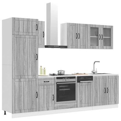 vidaXL 8 Piece Kitchen Cabinet Set "Kalmar" Grey Sonoma Engineered Wood 3