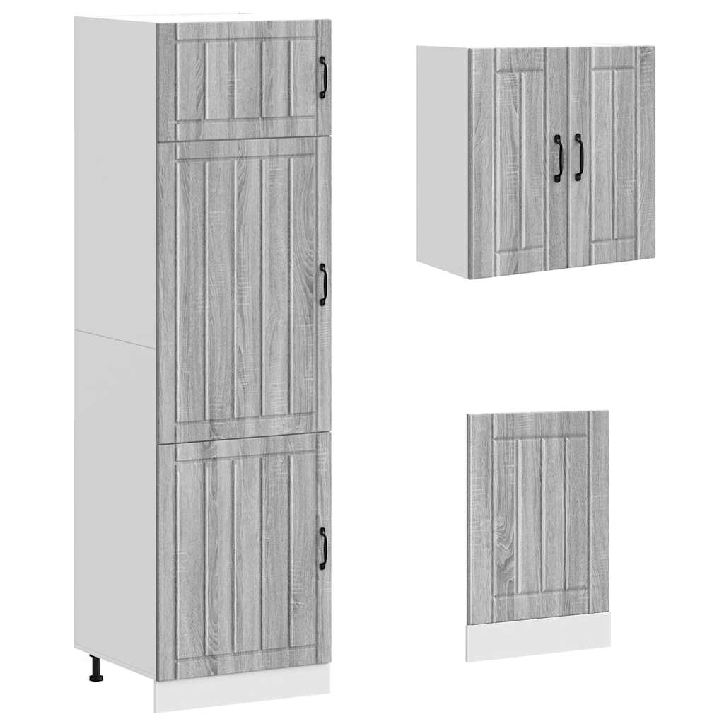 vidaXL 8 Piece Kitchen Cabinet Set "Kalmar" Grey Sonoma Engineered Wood 5
