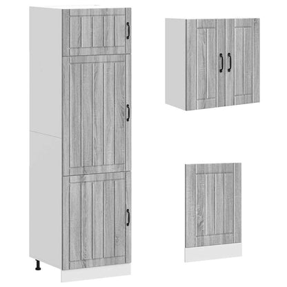 vidaXL 8 Piece Kitchen Cabinet Set "Kalmar" Grey Sonoma Engineered Wood 5