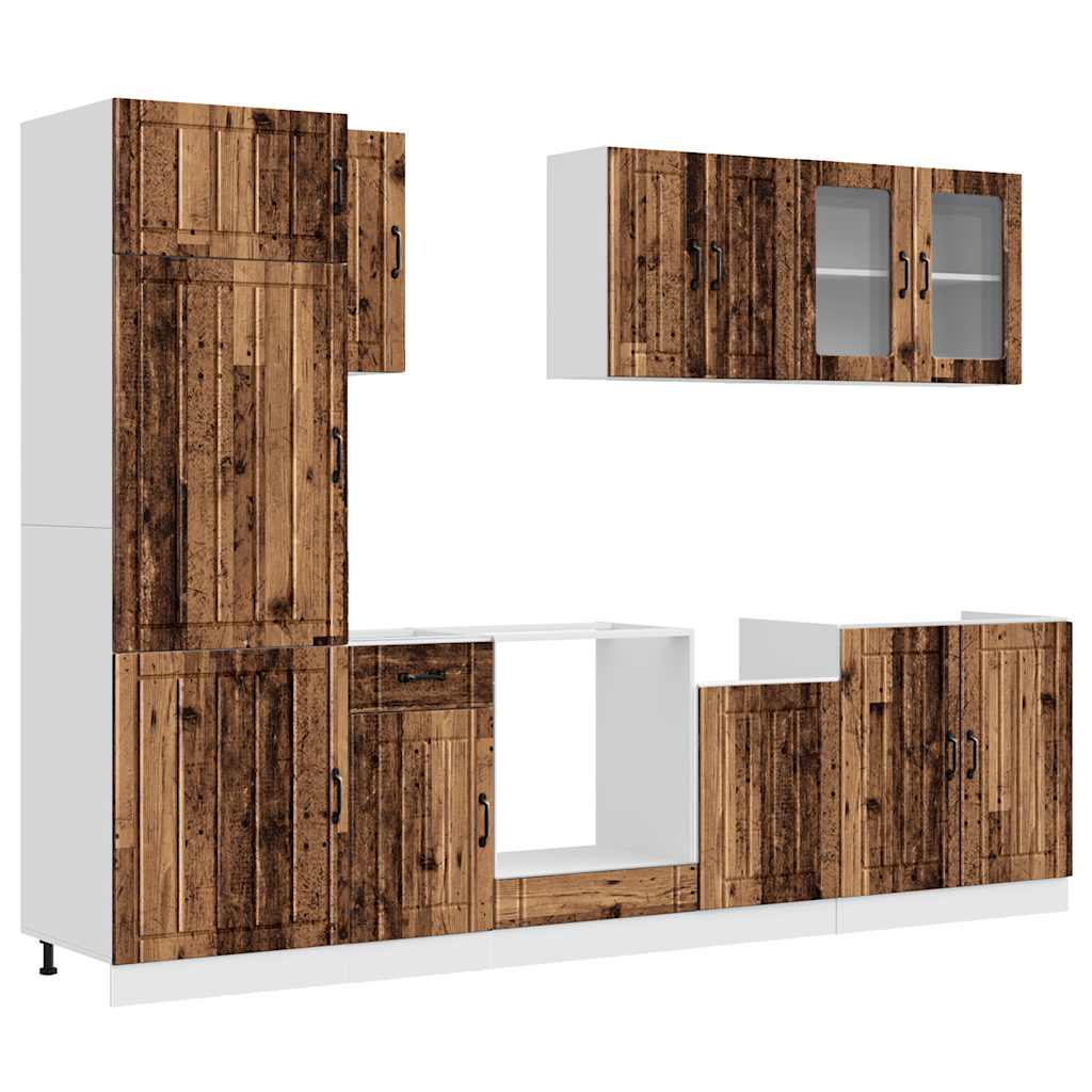 vidaXL 8 Piece Kitchen Cabinet Set "Kalmar" Old Wood Engineered Wood 2