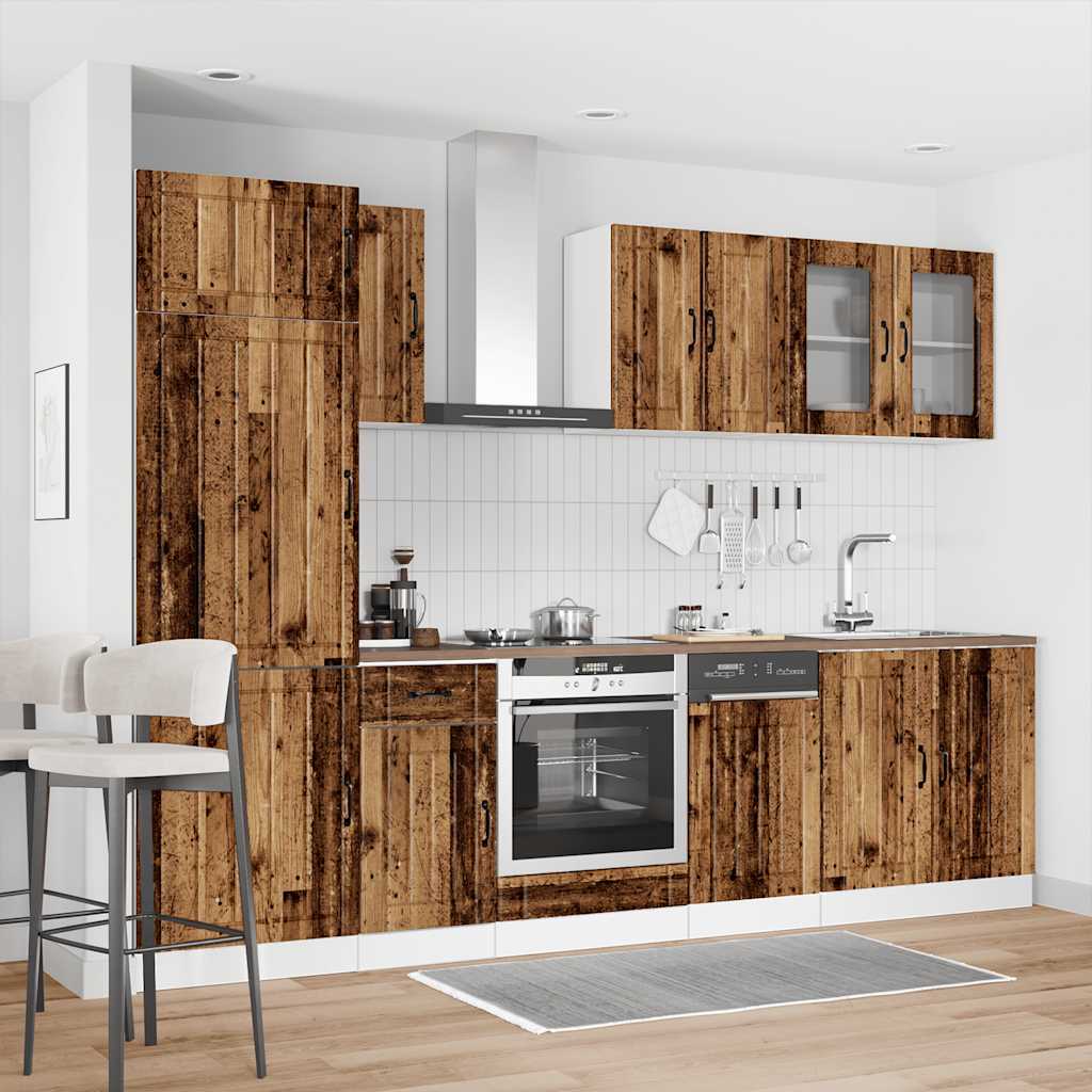 vidaXL 8 Piece Kitchen Cabinet Set "Kalmar" Old Wood Engineered Wood 1