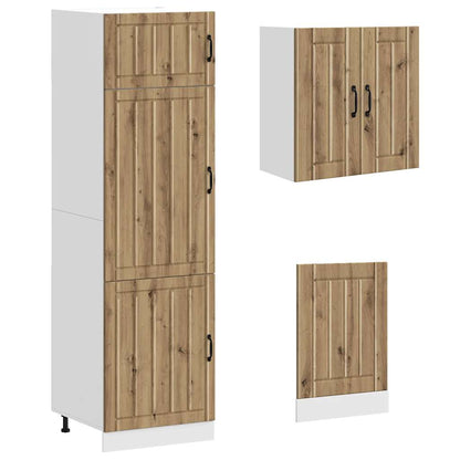 vidaXL 8 Piece Kitchen Cabinet Set "Kalmar" Artisan Oak Engineered Wood 5