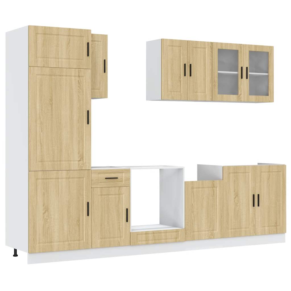 vidaXL 8 Piece Kitchen Cabinet Set "Porto" Sonoma Oak Engineered Wood 2