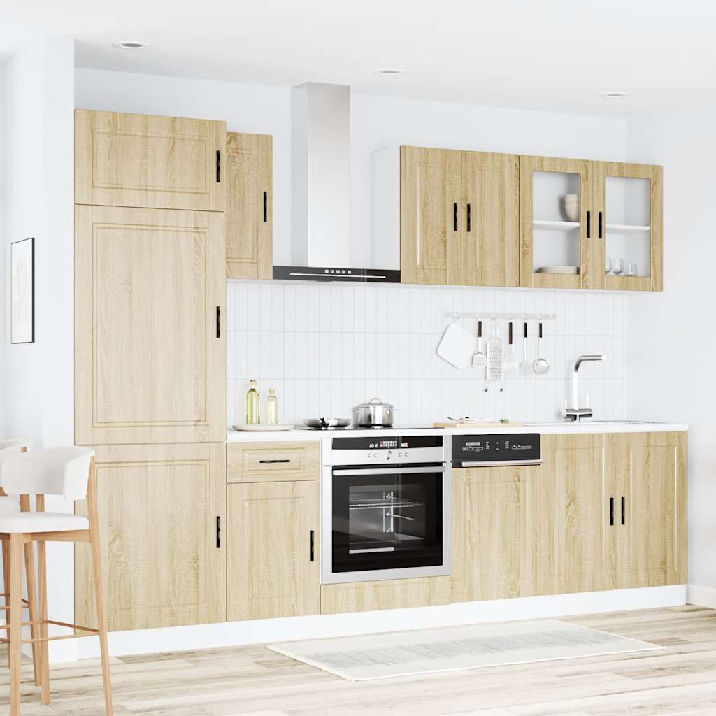 vidaXL 8 Piece Kitchen Cabinet Set "Porto" Sonoma Oak Engineered Wood 3