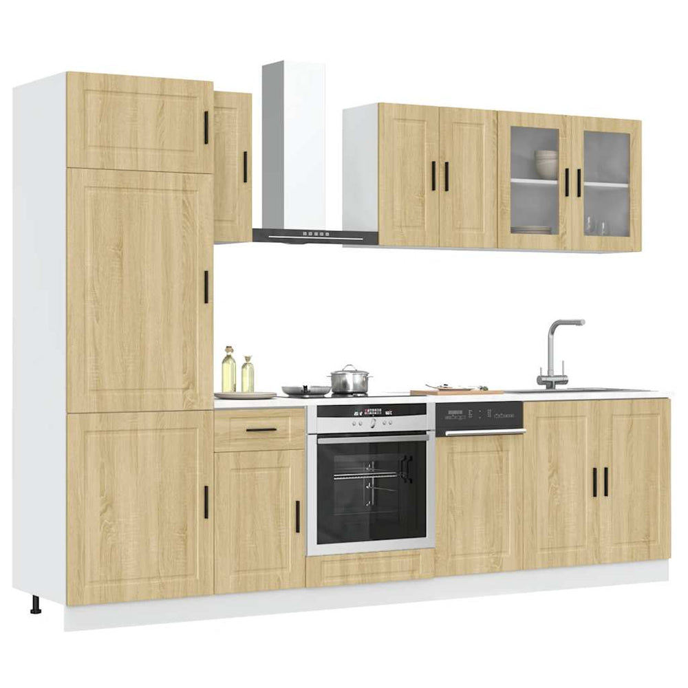 vidaXL 8 Piece Kitchen Cabinet Set "Porto" Sonoma Oak Engineered Wood