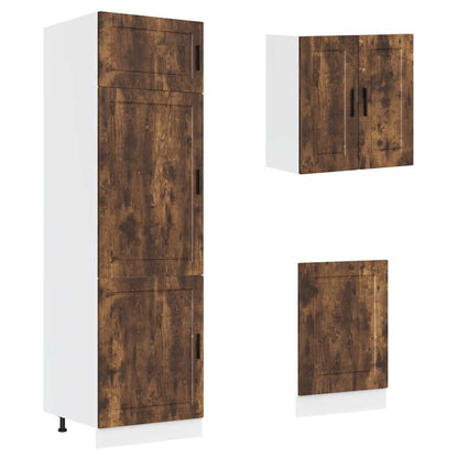 vidaXL 8 Piece Kitchen Cabinet Set "Porto" Smoked Oak Engineered Wood 5