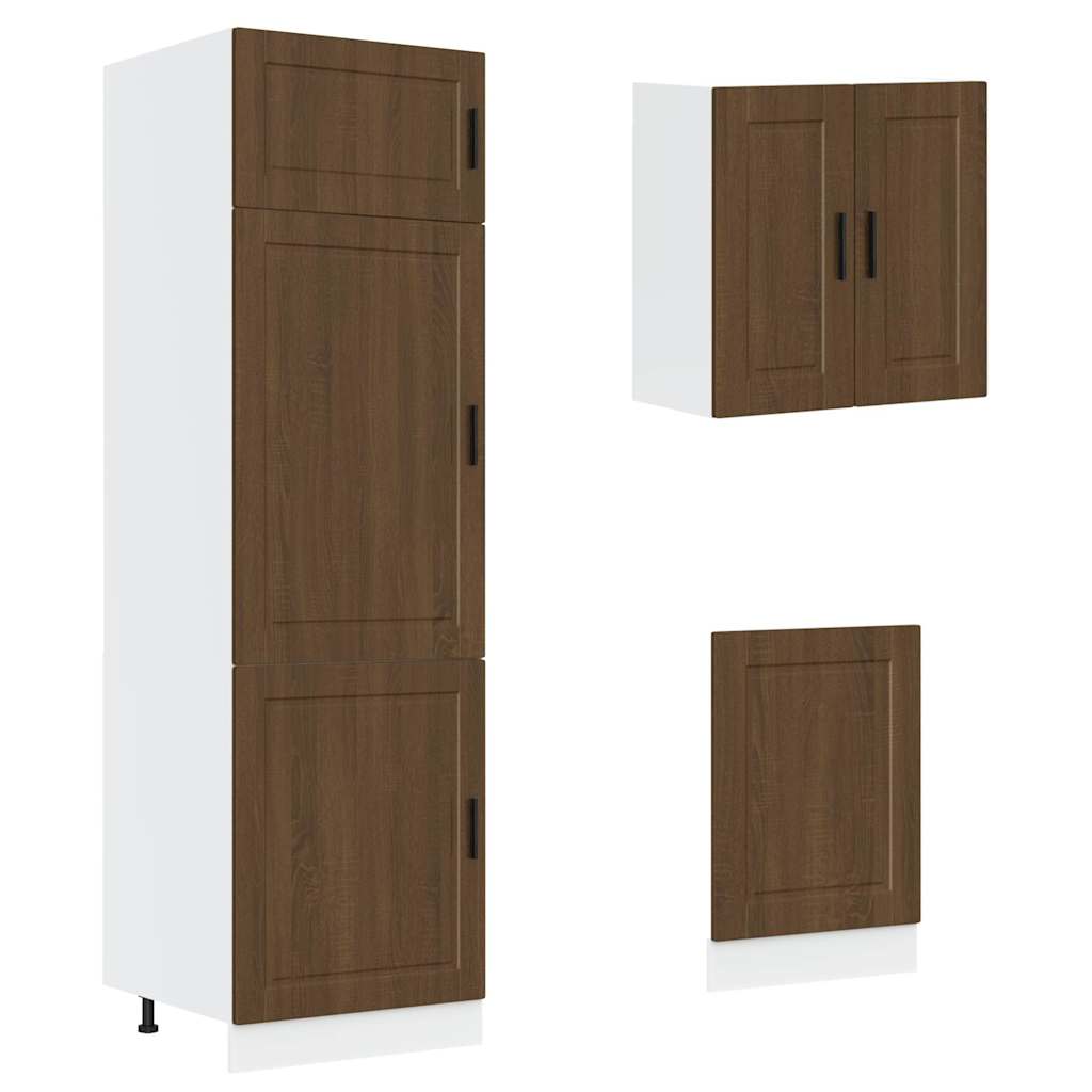 vidaXL 8 Piece Kitchen Cabinet Set "Kalmar" Brown Oak Engineered Wood 5