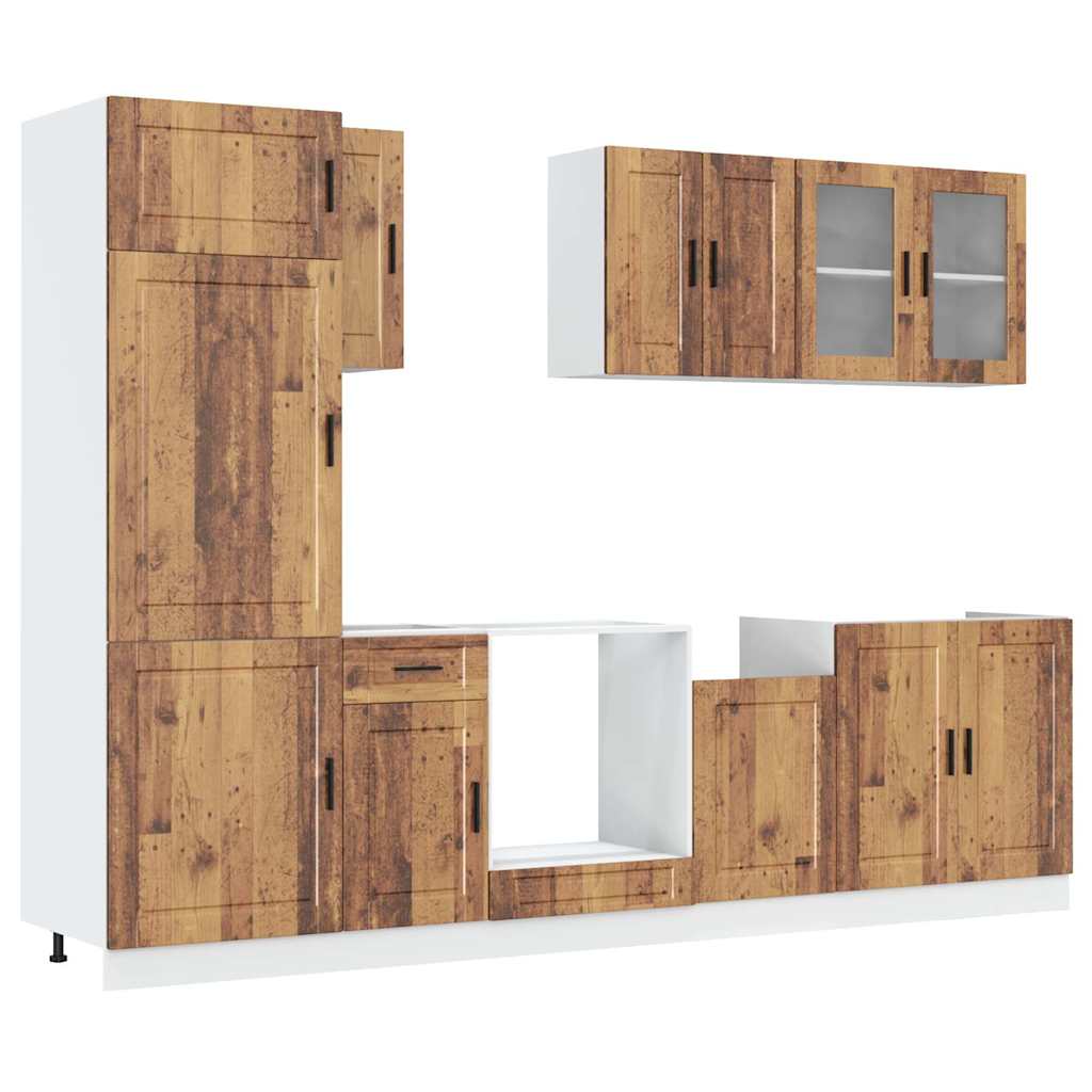 vidaXL 8 Piece Kitchen Cabinet Set "Kalmar" Old Wood Engineered Wood 2