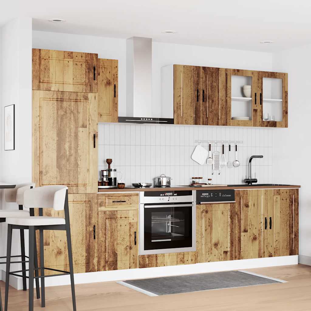 vidaXL 8 Piece Kitchen Cabinet Set "Kalmar" Old Wood Engineered Wood 3