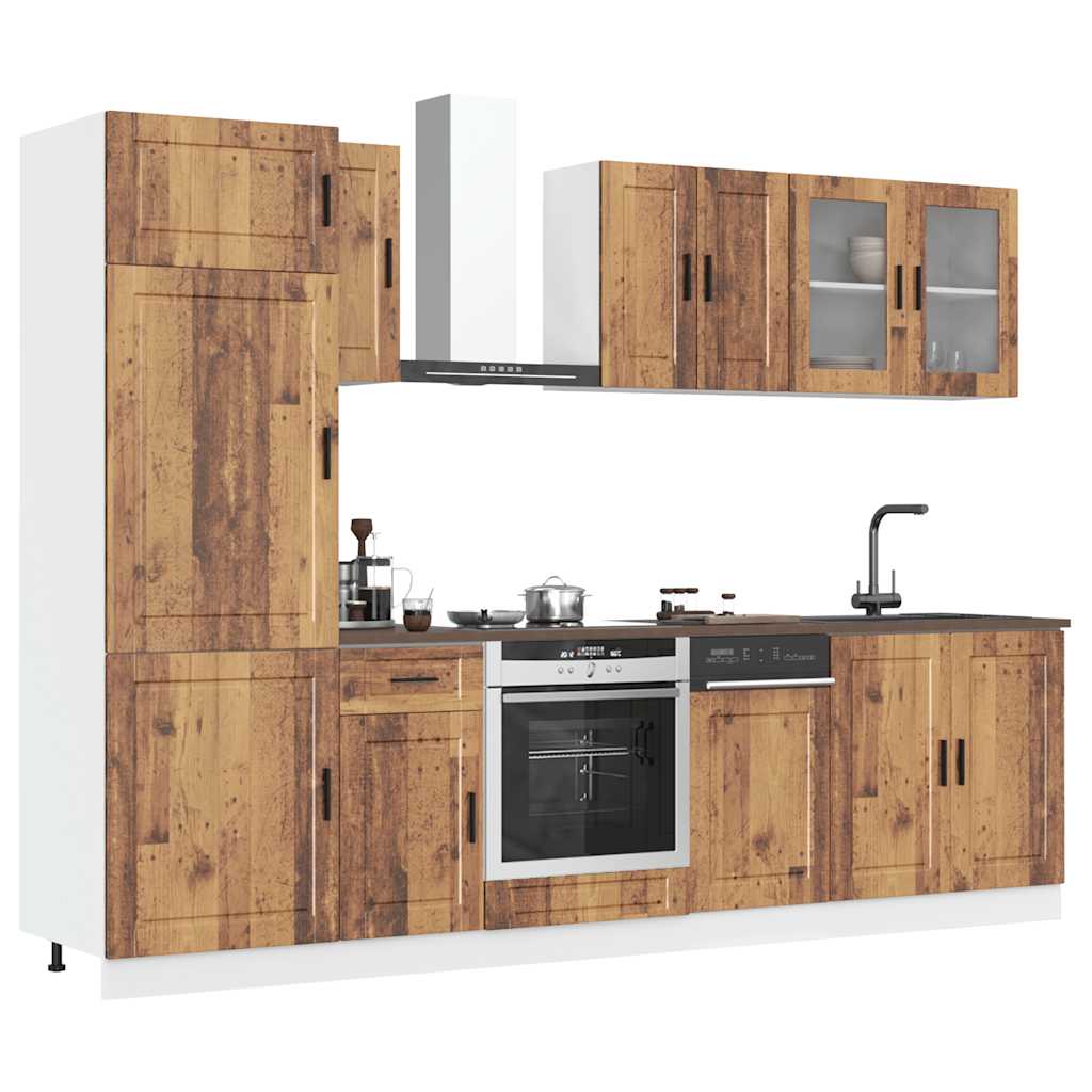 vidaXL 8 Piece Kitchen Cabinet Set "Kalmar" Old Wood Engineered Wood 1