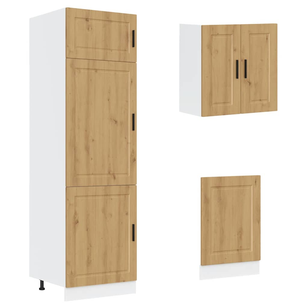 vidaXL 8 Piece Kitchen Cabinet Set "Kalmar" Artisan Oak Engineered Wood 5