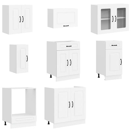 vidaXL 8 Piece Kitchen Cabinet Set "Kalmar" White Engineered Wood 4