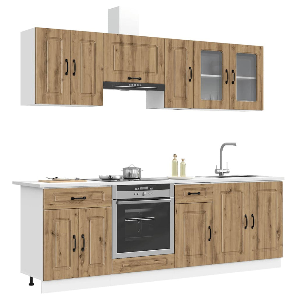 vidaXL 8 Piece Kitchen Cabinet Set "Kalmar" Engineered Wood