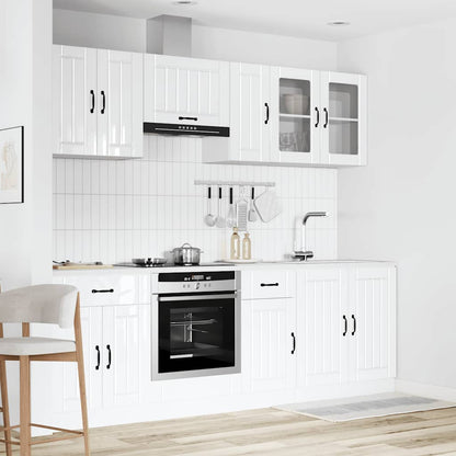 vidaXL 8 Piece Kitchen Cabinet Set "Lucca" High Gloss White Engineered Wood 3