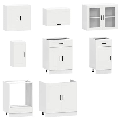 vidaXL 8 Piece Kitchen Cabinet Set "Porto" White Engineered Wood 4