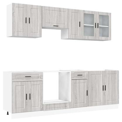 vidaXL 8 Piece Kitchen Cabinet Set "Kalmar" Grey Sonoma Engineered Wood 2