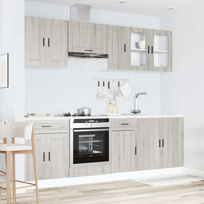 vidaXL 8 Piece Kitchen Cabinet Set "Kalmar" Grey Sonoma Engineered Wood 3