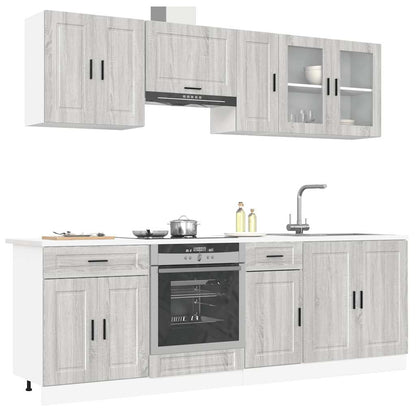 vidaXL 8 Piece Kitchen Cabinet Set "Kalmar" Grey Sonoma Engineered Wood 1